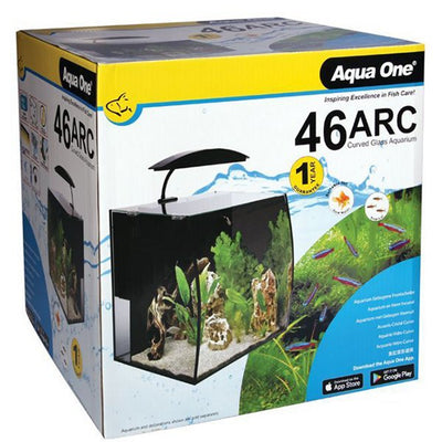 Aqua One Arc Curved Glass Aquarium