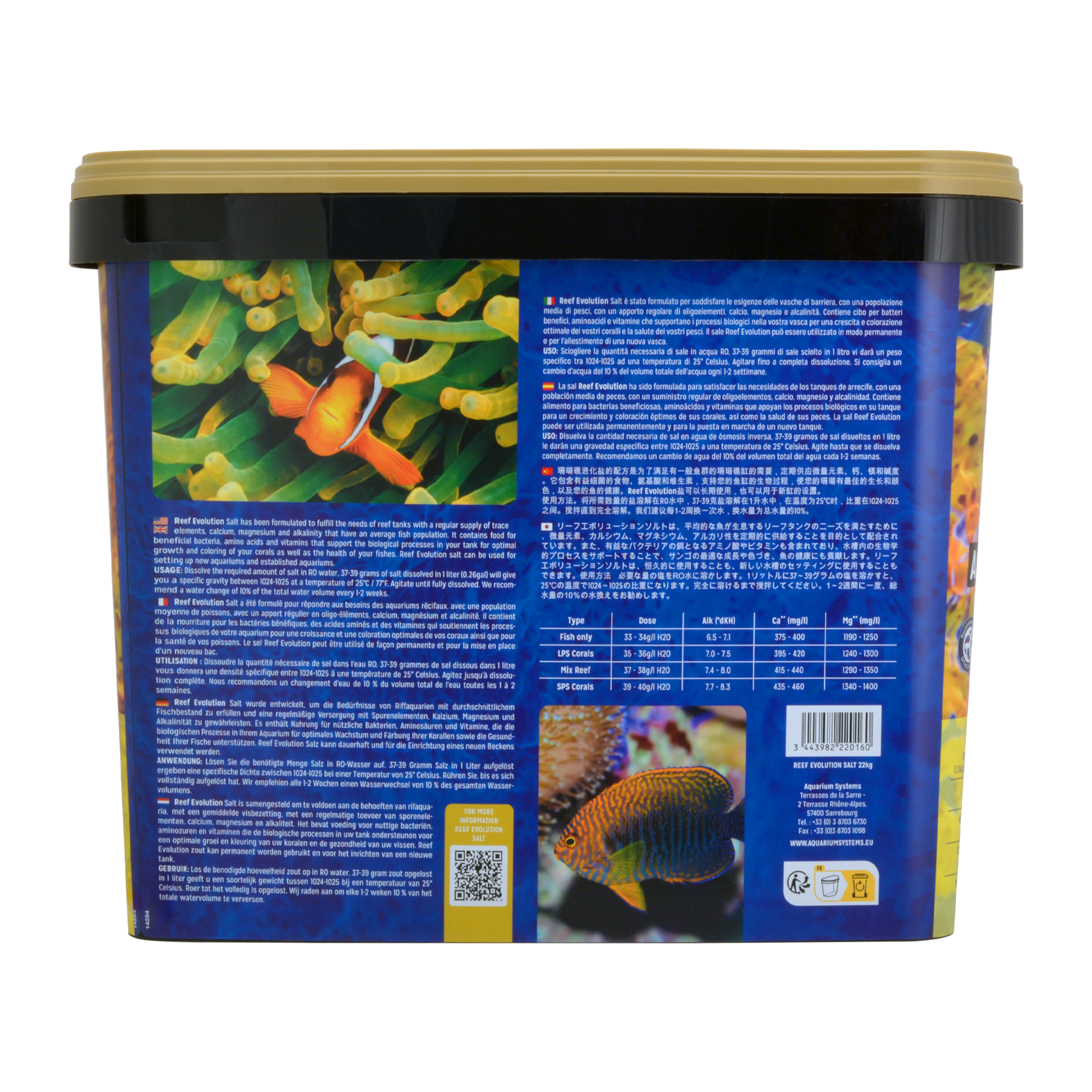 Aquarium System Reef Evolution Sea Salt